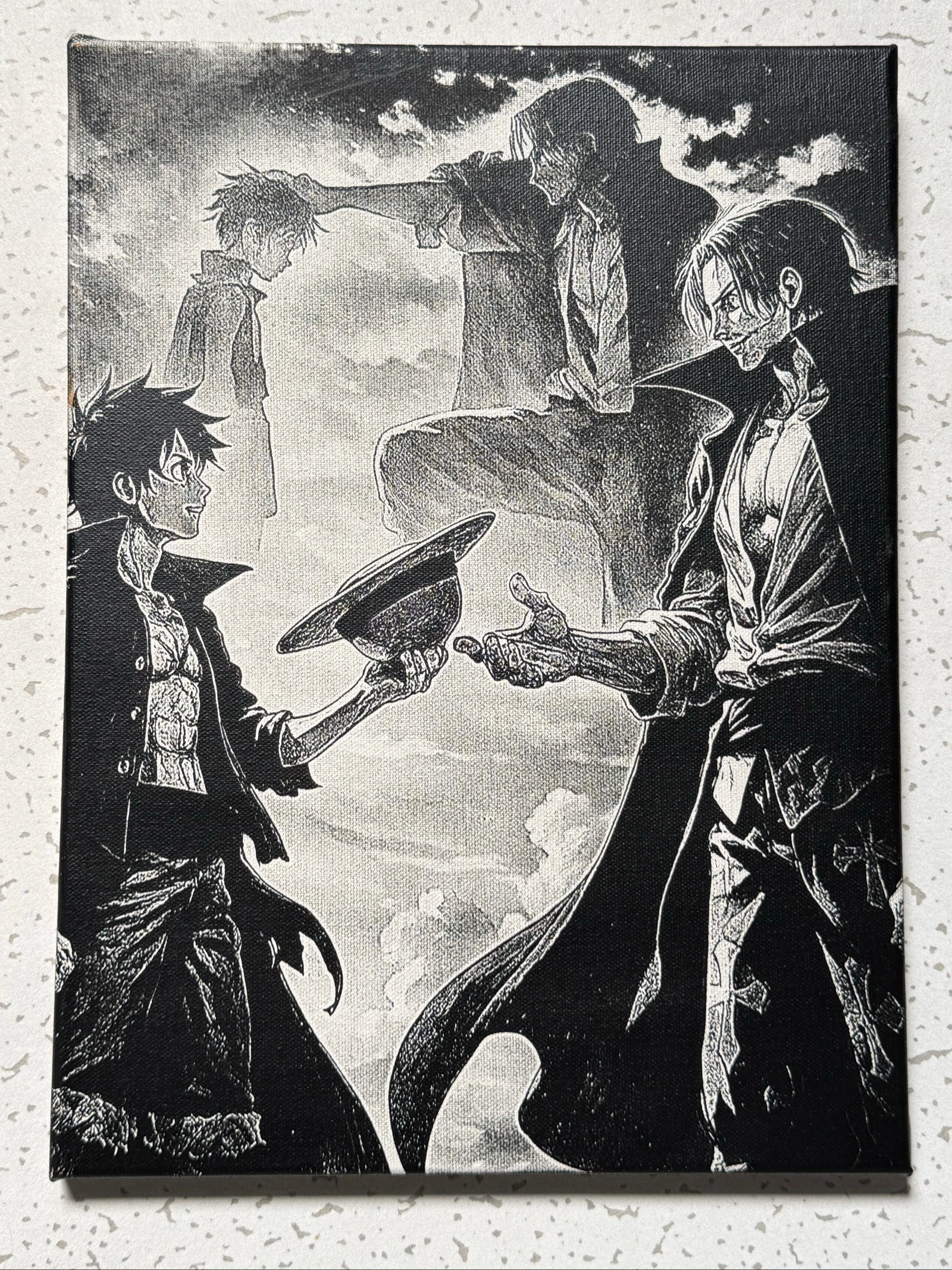Tableau manga Luffy de One Piece en toile  – photo 2